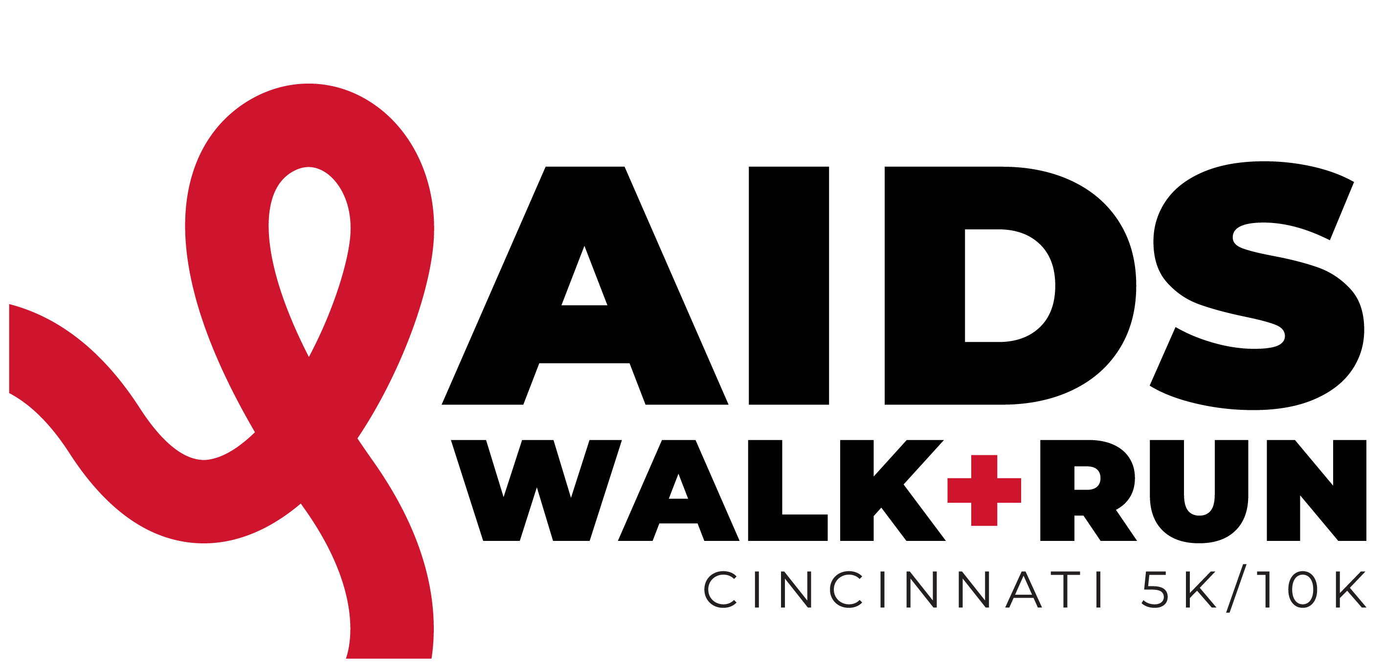 "AIDS Walk + Run Cincinnati 5k/10k" Logo