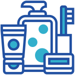 Icon of personal care items