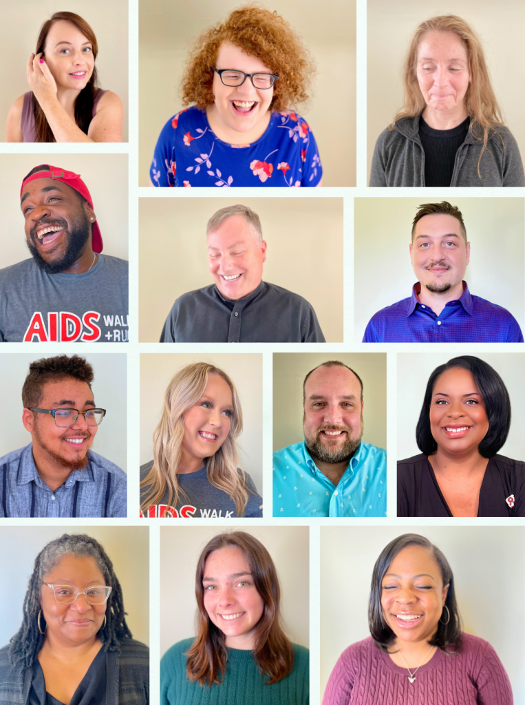 Images of current Caracole employees smiling, laughing, and having fun.